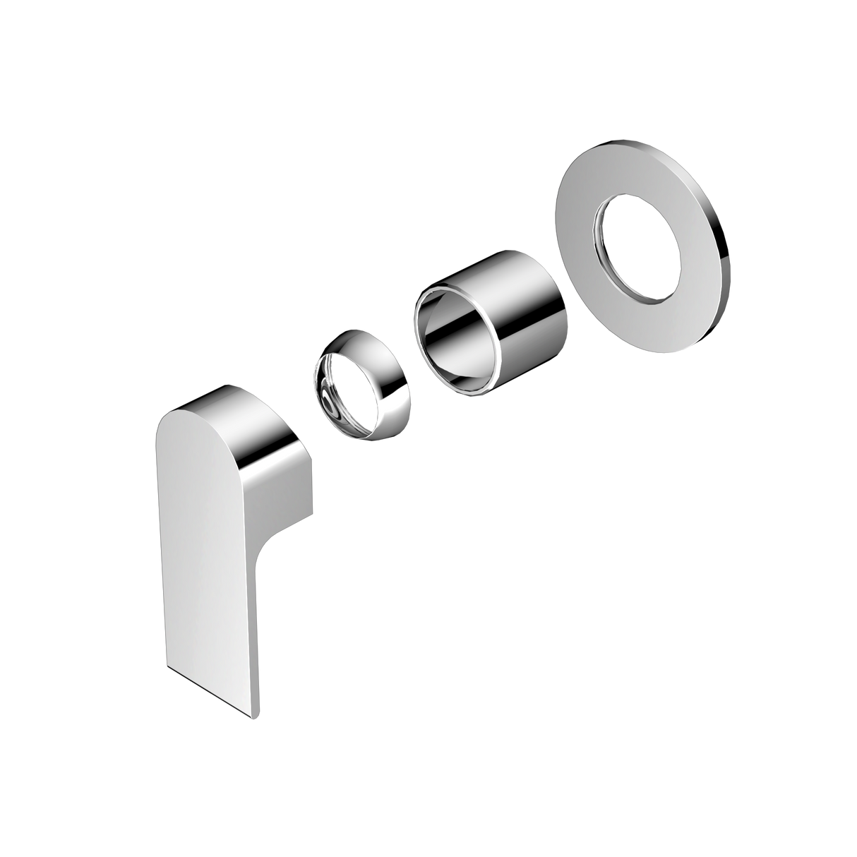 Bianca Shower Mixer 80mm Plate Trim Kits Only Chrome