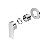 Bianca Shower Mixer 80mm Plate Trim Kits Only Chrome