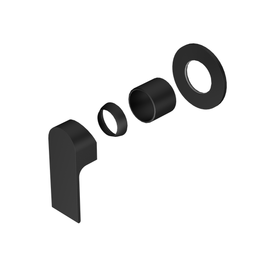 Bianca Shower Mixer 80mm Plate Trim Kits Only Matte Black