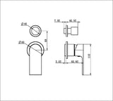 Bianca Shower Mixer With Divertor Separate Back Plate Trim Kits Only Brushed Gold