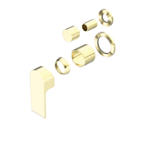 Bianca Shower Mixer With Divertor Separate Back Plate Trim Kits Only Brushed Gold