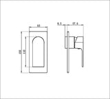 Bianca Shower Mixer Trim Kits Only Chrome