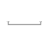 NERO Dolce Single Towel Rail 700mm Chrome