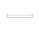 NERO Dolce Double Towel Rail 700mm Brushed Nickel