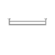NERO Dolce Double Towel Rail 700mm Chrome