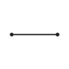 NERO Dolce Double Towel Rail 700mm Matte Black
