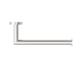 Nero Dolce Hand Towel Rail Brushed Nickel