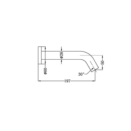Mecca Wall Mount Sensor Tap Matte White