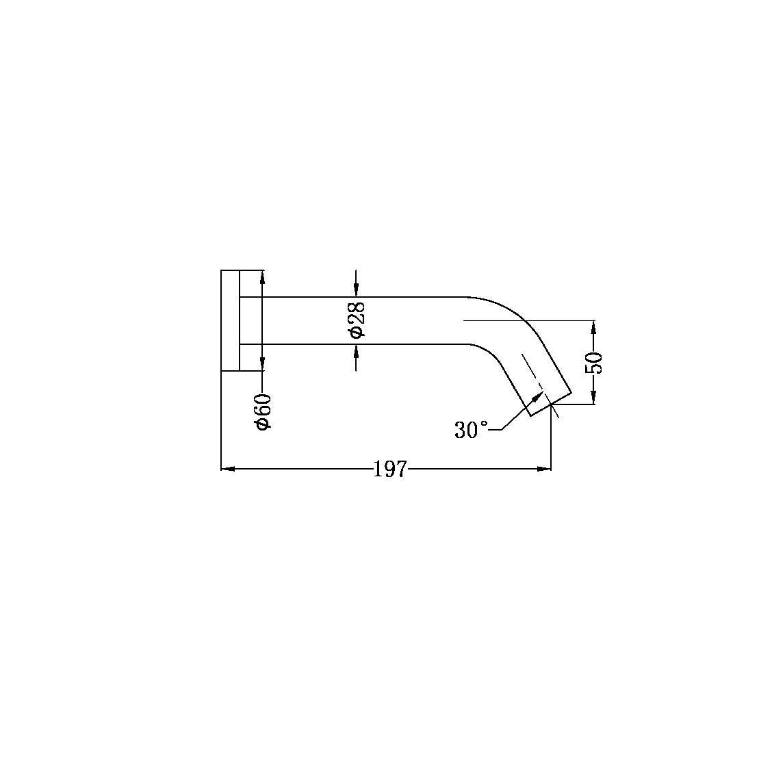 Mecca Wall Mount Sensor Tap Brushed Bronze