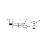 Mecca Wall Mount Sensor Tap 80mm Plate Chrome