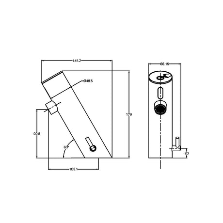 Commercial Sensor Mixer Brushed Nickel