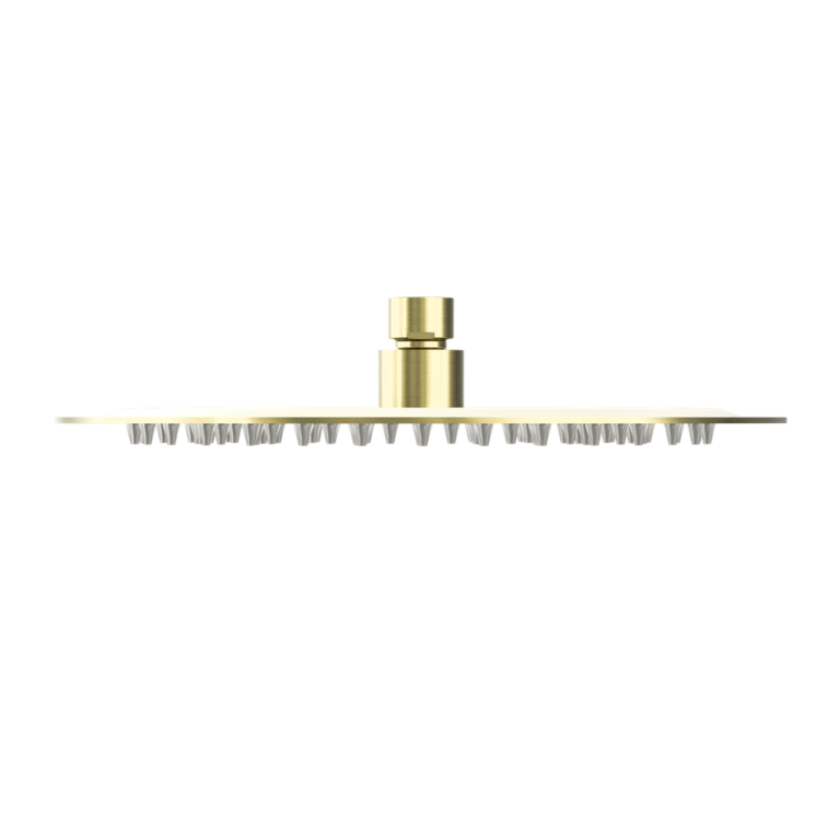 250mm Round Stainless Steel Shower Head 4 Star Rating Brushed Gold