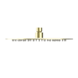 250mm Round Stainless Steel Shower Head 4 Star Rating Brushed Gold