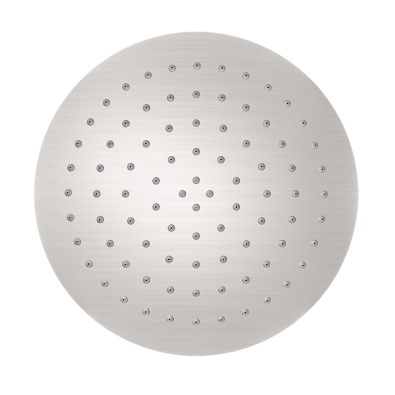 250mm Round Stainless Steel Shower Head 4 Star Rating Brushed Nickel