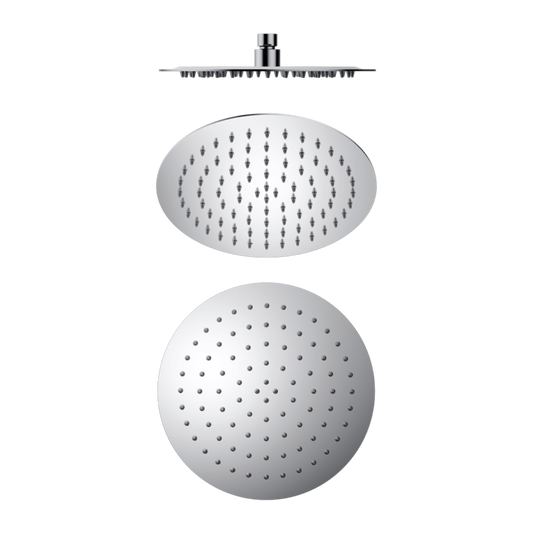 250mm Round Stainless Steel Shower Head 4 Star Rating Chrome