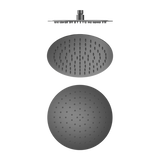 250mm Round Stainless Steel Shower Head 4 Star Rating Gun Metal