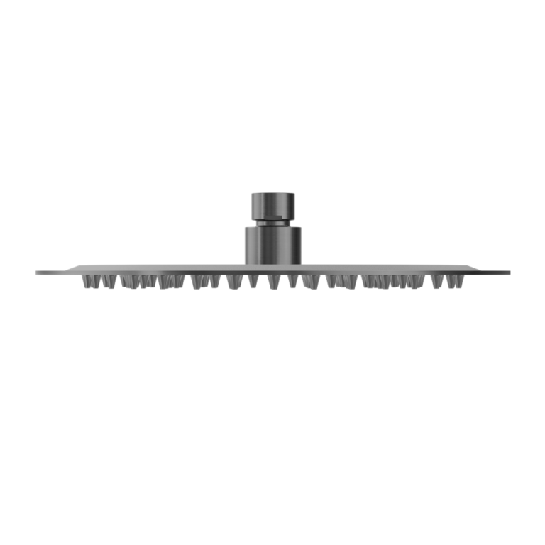 250mm Round Stainless Steel Shower Head 4 Star Rating Gun Metal