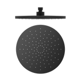 250mm Abs Round Shower Head Matte Black