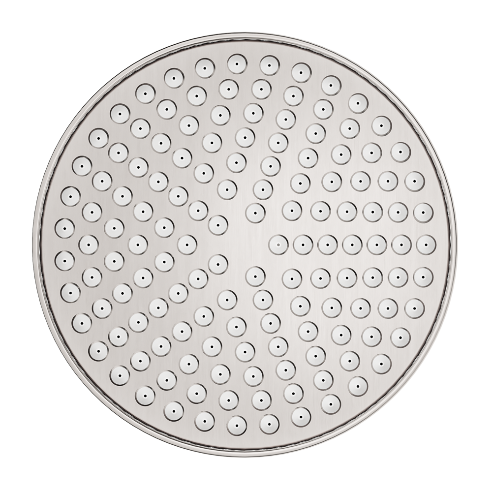 York 200mm Shower Head Brushed Nickel