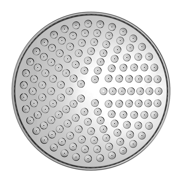 York 200mm Shower Head Chrome