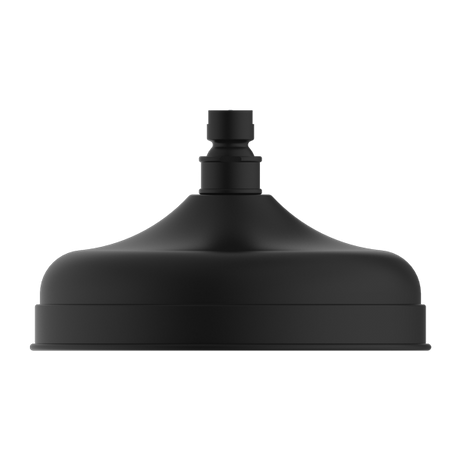 York 200mm Shower Head Matte Black