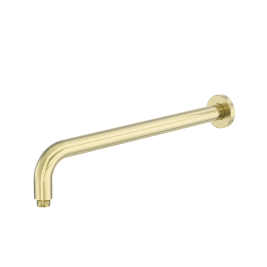 Zen Ss316l Round Shower Arm 400mm Length Brushed Gold