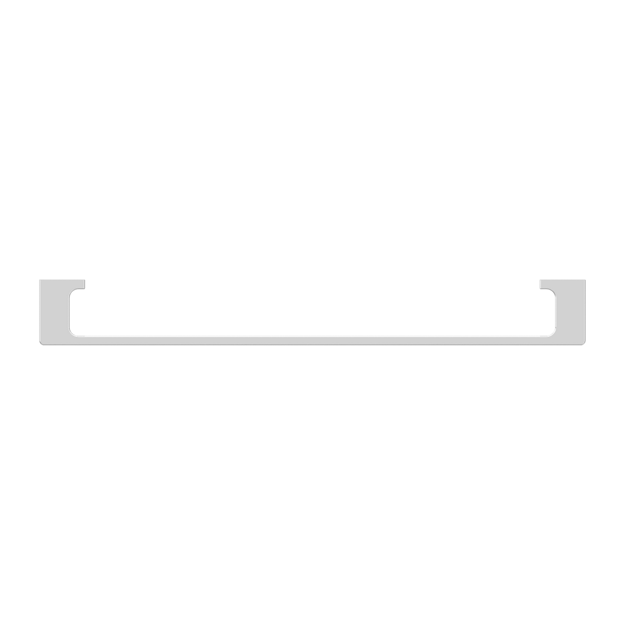 PEARL SINGLE TOWEL RAIL 600MM CHROME