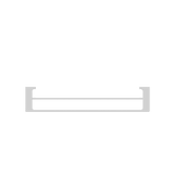 PEARL DOUBLE TOWEL RAIL 800MM CHROME