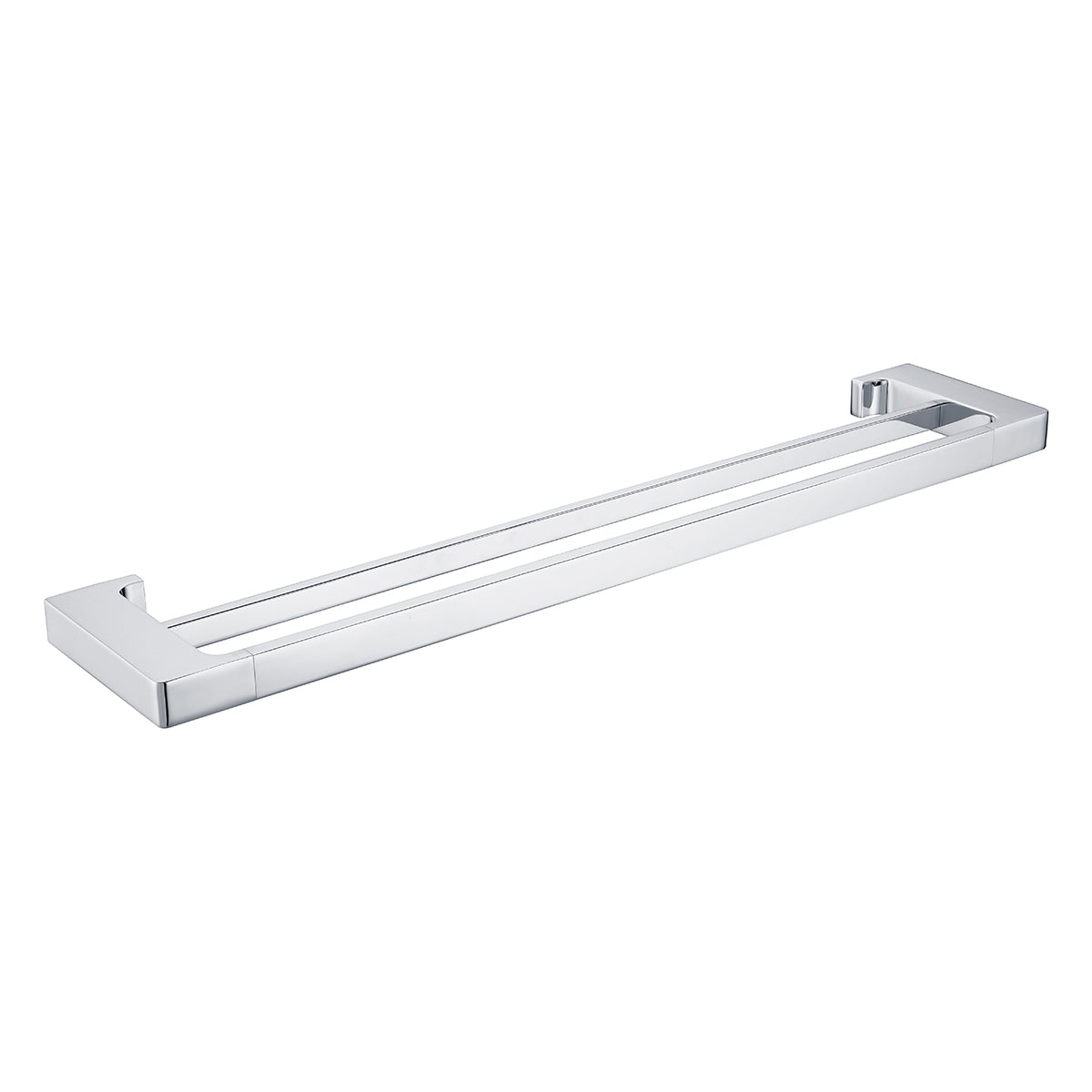 PEARL DOUBLE TOWEL RAIL 600MM CHROME