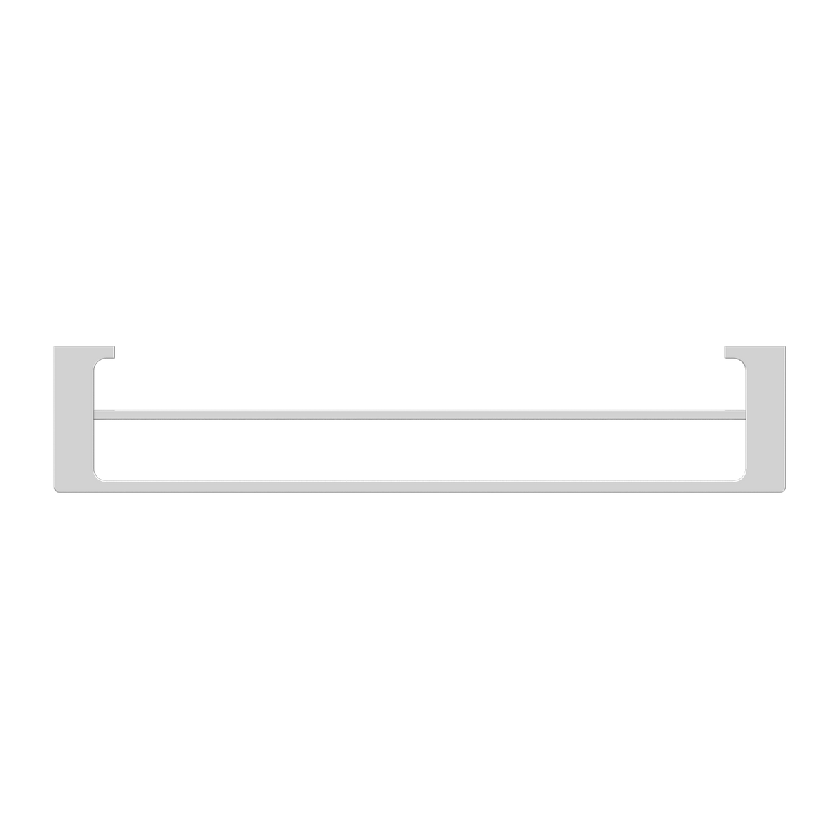 PEARL DOUBLE TOWEL RAIL 600MM CHROME