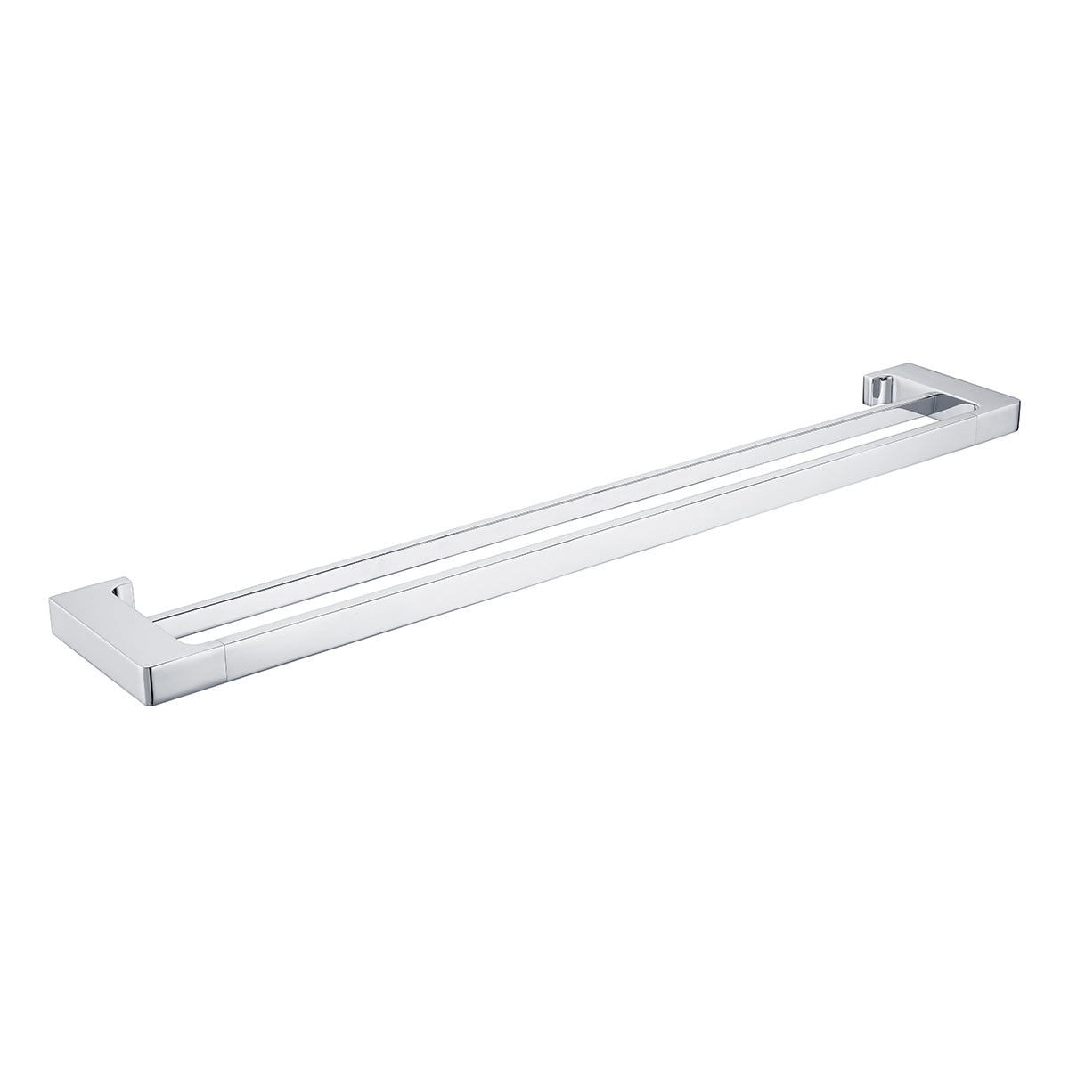 PEARL DOUBLE TOWEL RAIL 800MM CHROME
