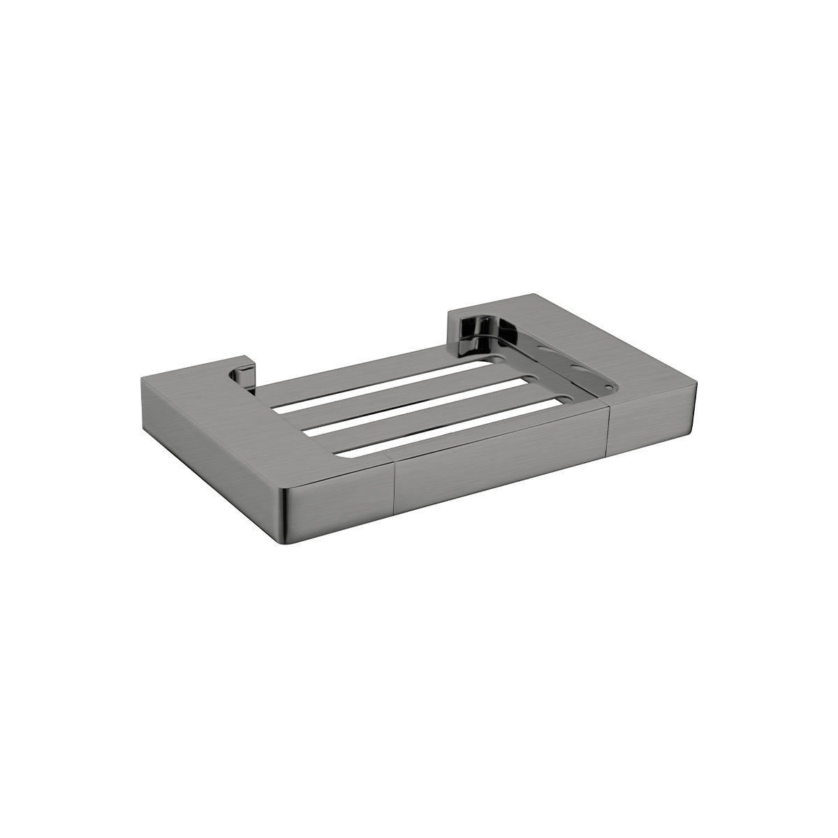 PEARL SOAP DISH HOLDER GUN METAL