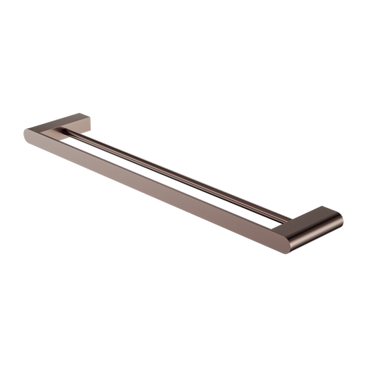 Bianca Double Towel Rail 800mm Brushed Bronze