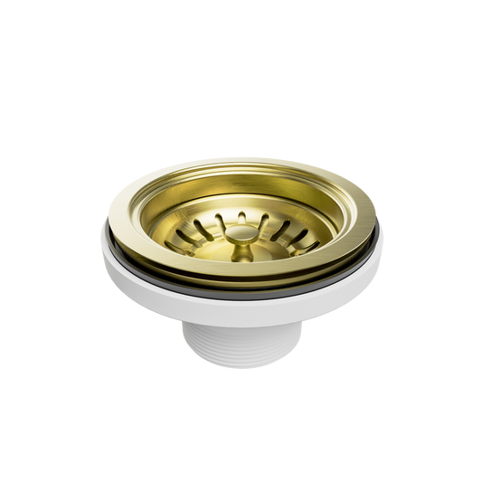 Kitchen Sink Basket Waste Brushed Gold