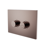 Raised Disabled Care Pneumatic Flush Buttons Plate Dda Compliant Brushed Bronze
