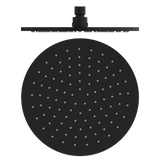 250mm Round Shower Head Matte Black