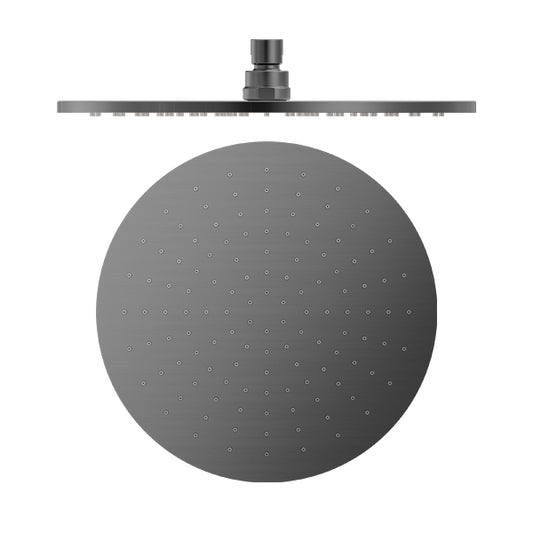 300mm Round Shower Head Gun Metal