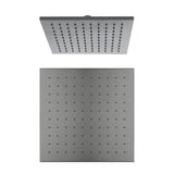250mm Square Shower Head Gun Metal