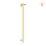 Heated Vertical Towel Rail Brushed Gold