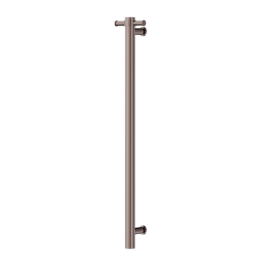Non-Heated Vertical Towel Rail 900mm Brushed Bronze