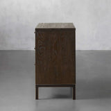 Palmer Large Nightstand Wood Nightside Table Bedroom 3 Drawer Cabinet