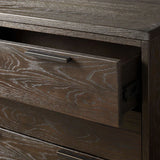 Palmer Large Nightstand Wood Nightside Table Bedroom 3 Drawer Cabinet
