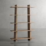 Panta Romanian oak Wood Bookcase