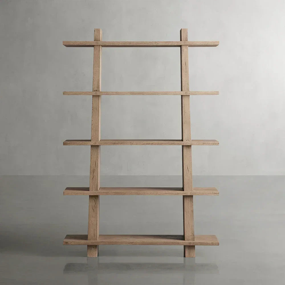 Panta Romanian oak Wood Bookcase