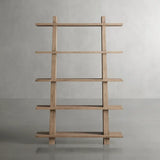 Panta Romanian oak Wood Bookcase