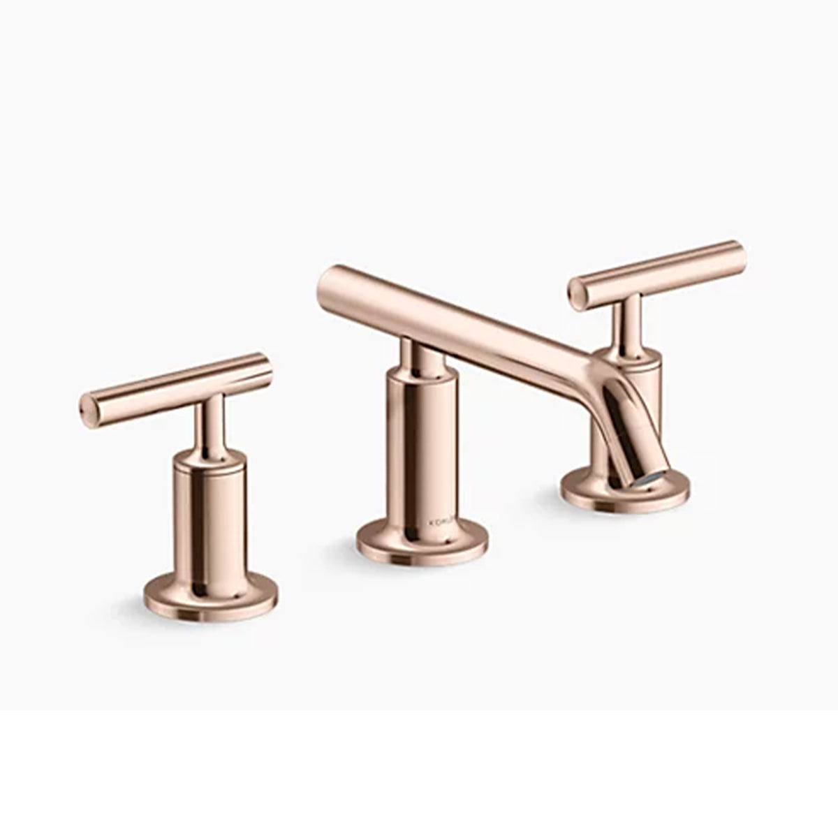 Purist Basin Set with Low Spout  Rose Gold 14410A-B4-RGD