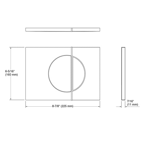 Note Flush Plate (Mechanical)