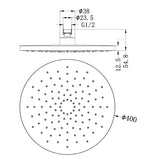 400MM Round Shower Head Roa1207 Chrome
