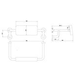 CLASSIC CARE SS304 BACK REST MATTE BLACK