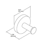 Elate Robe Hook-Chrome